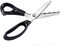 Fabric Pinking Shears Craft Scissors,Serrated Scalloped stainless Steel Handled Professional Sewing black Scissors, Scissors for Leather, Tailoring, Paper Crafts Hand shears etc. (Scalloped18mm)